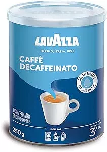         Lavazza, Caffè Decaffeinato, Café Molido Descafeinado, 10 Latas x 250g, para Cafetera Italia