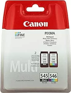         Cartuchos de tinta Canon PG-545 + CLI-546 BK / C / M / Y multipack negro + color 8ml + 9ml O