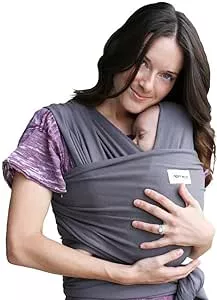        Sleepy Wrap Fular Portabebes Fácil de Usar - Mochila Portabebes Recién Nacidos y Bebés de Ha
