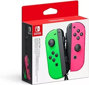         Nintendo - Set De Dos Mandos Joy-Con, Color Verde Neón / Rosa Neón (Nintendo Switch)       