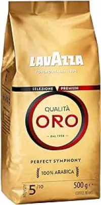         Lavazza Café en Grano, Qualità Oro Perfect Symphony, Café Espresso 100% Arábica Redondo y Ar