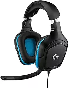         Logitech G432 Auriculares Gaming con Cable, Sonido 7.1 Surround DTS Headphone:X 2.0, Transdu