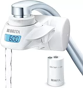         BRITA On Tap sistema de filtración de agua para grifo sostenible con pantalla LCD digital, r