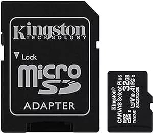         Kingston Canvas Select Plus Tarjeta microSD, SDCS2/32GB Class 10 con Adaptador SD       