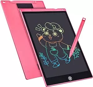         Tableta de Escritura Color LCD 12 Pulgadas, Tablet Escritura Pantalla Colorido Infantil, Tab