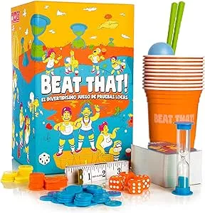         Beat That! Juego de Mesa - El divertidísimo Juego de Pruebas locas, Juegos de Mesa para Niño