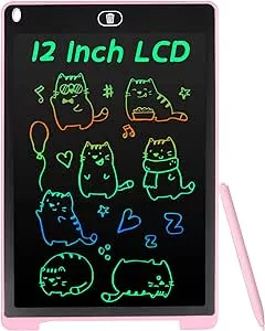         Coolzon Tableta de Escritura Color LCD 12 Pulgadas, Pizarra Digital Infantil, Portátil Table