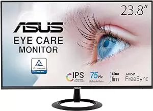         ASUS VZ24EHE Eye Care Monitor 23.8 Pulgadas, Full HD (1920 x 1080), IPS, 75 Hz, Adaptive-Syn