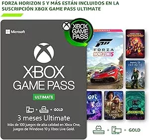         Suscripción Xbox Game Pass Ultimate - 3 Meses |Forza Horizon 5 se incluye con la suscripción