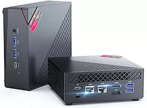         NiPoGi Mini PC Ryzen,AMD Ryzen 5 5500U Mini Gaming PC (6C/12T hasta 4.0Ghz),16GB DDR4 512GB 